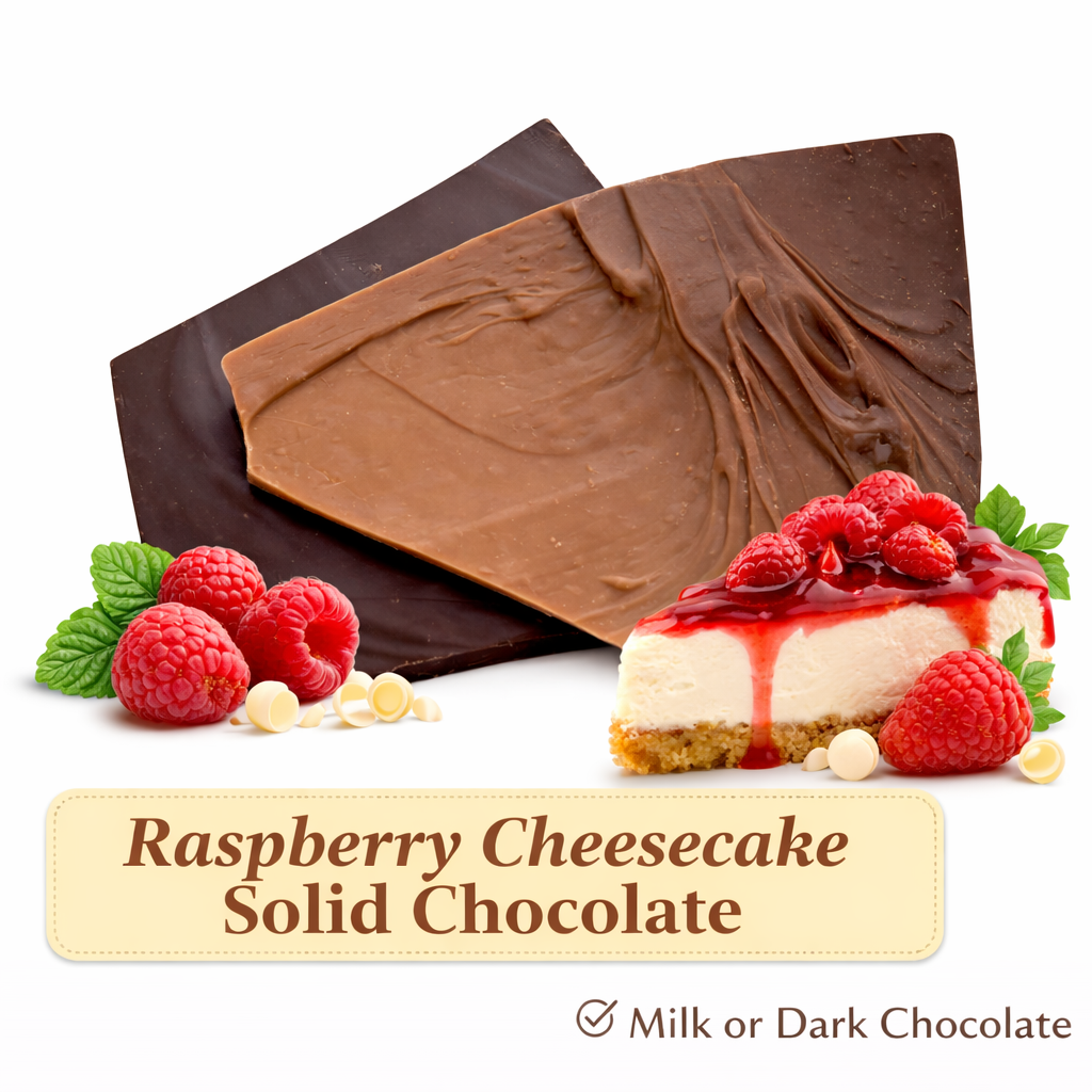 Raspberry Cheesecake Solid Chocolate Perfect Portion Bag - Grandpa Joe's Chocolates