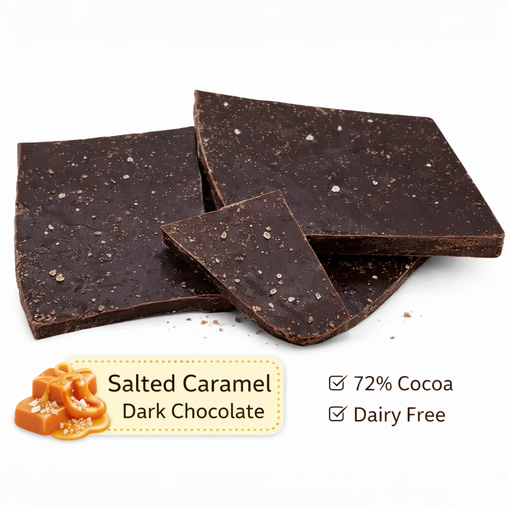 Salted Caramel 72% Dark Chocolate - Grandpa Joe's Chocolates