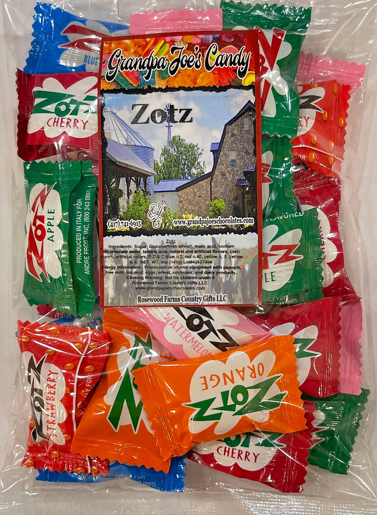 Grandpa Joes Zots, Cherry, Apple & Watermelon, single - Duluth Kitchen Co