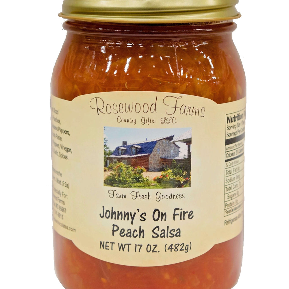 Johnny's on Fire Peach Salsa - Grandpa Joe's Chocolates