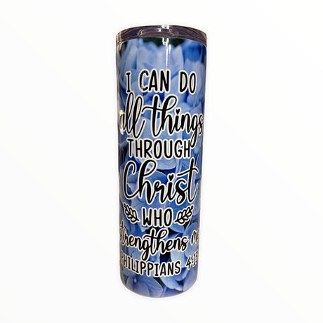 I can do all things through Christ Tumbler - Grandpa Joe's Chocolates